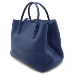 Christian Dior Bar Handbag Tote Bag Leather Blue