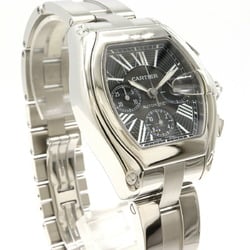 Cartier Roadster Chrono XL Black Dial SS AT Automatic Men's Watch W62020X6