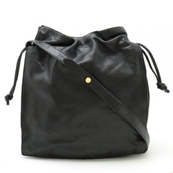 LOEWE Anagram Shoulder Bag Leather Black