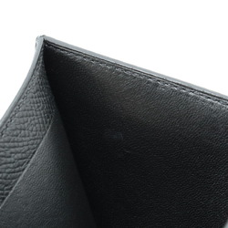 HERMES Bearn Compact Bi-fold Wallet, Epsom Leather, Black, Z Stamp