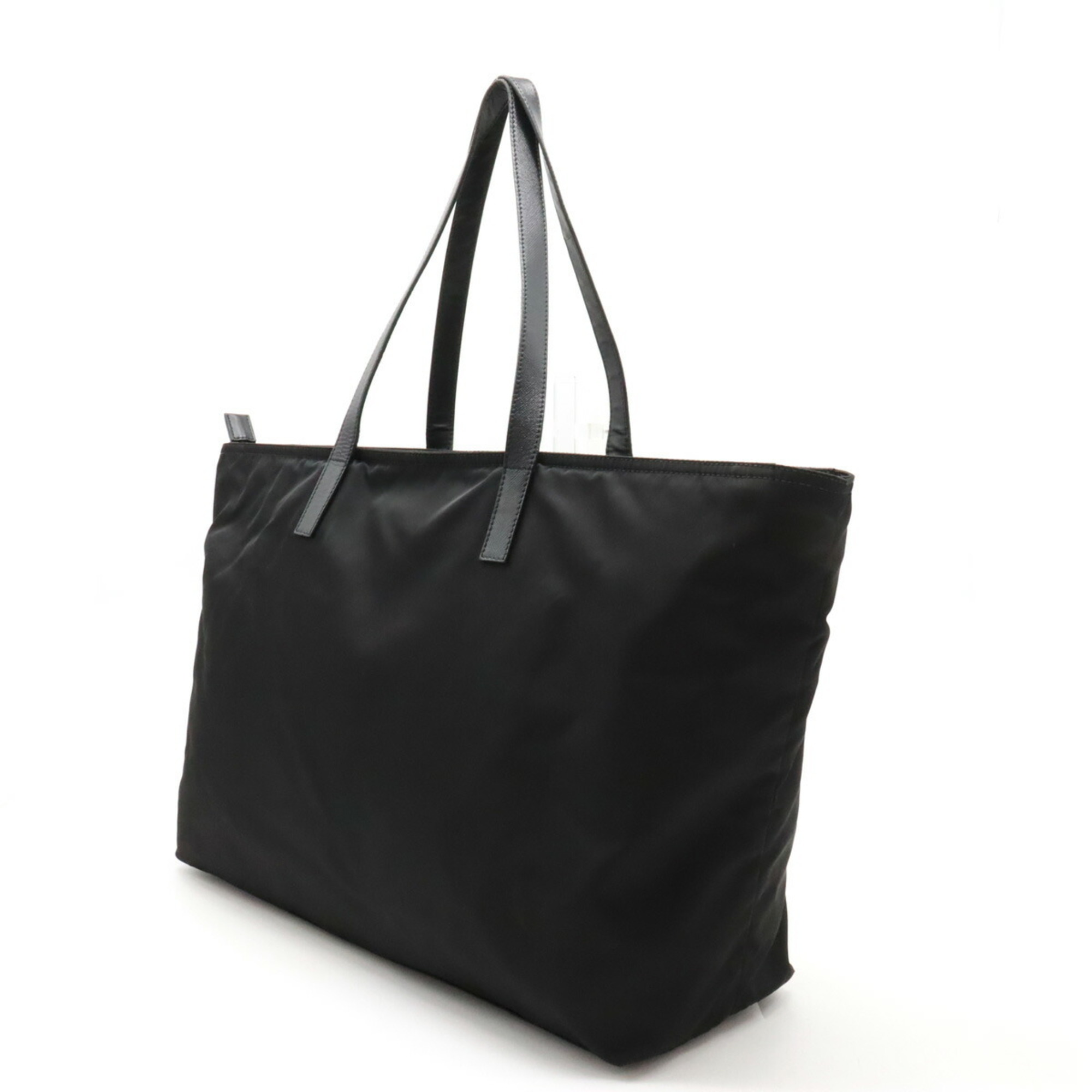 PRADA Prada Tote Bag Shoulder Nylon Leather NERO Black BR4339