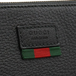 GUCCI Gucci Sherry Line Second Bag Clutch Shoulder Leather Black 450976