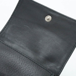 LOEWE Anagram Linen Trifold Wallet, Leather, Black, 101.88.S26