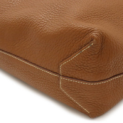HERMES Hermes Double Sens 36 Tote Bag Shoulder Reversible Taurillon Clemence Leather Brown Orange