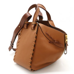 LOEWE Hammock Lace Small Handbag Shoulder Bag 6WAY Leather Tan Brown 387.30TN60