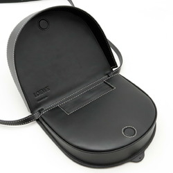 LOEWE Anagram Heel Bag Shoulder Pochette Belt Waist Pouch Leather Black 109.54.V01