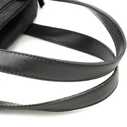 CHANEL New Travel Line Handbag Tote Bag Nylon Jacquard Leather Black A15970