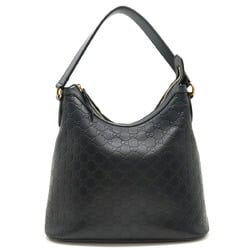 GUCCI Guccissima Shoulder Bag Leather Black 414930