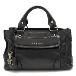 CELINE Boogie Bag Handbag Leather Black