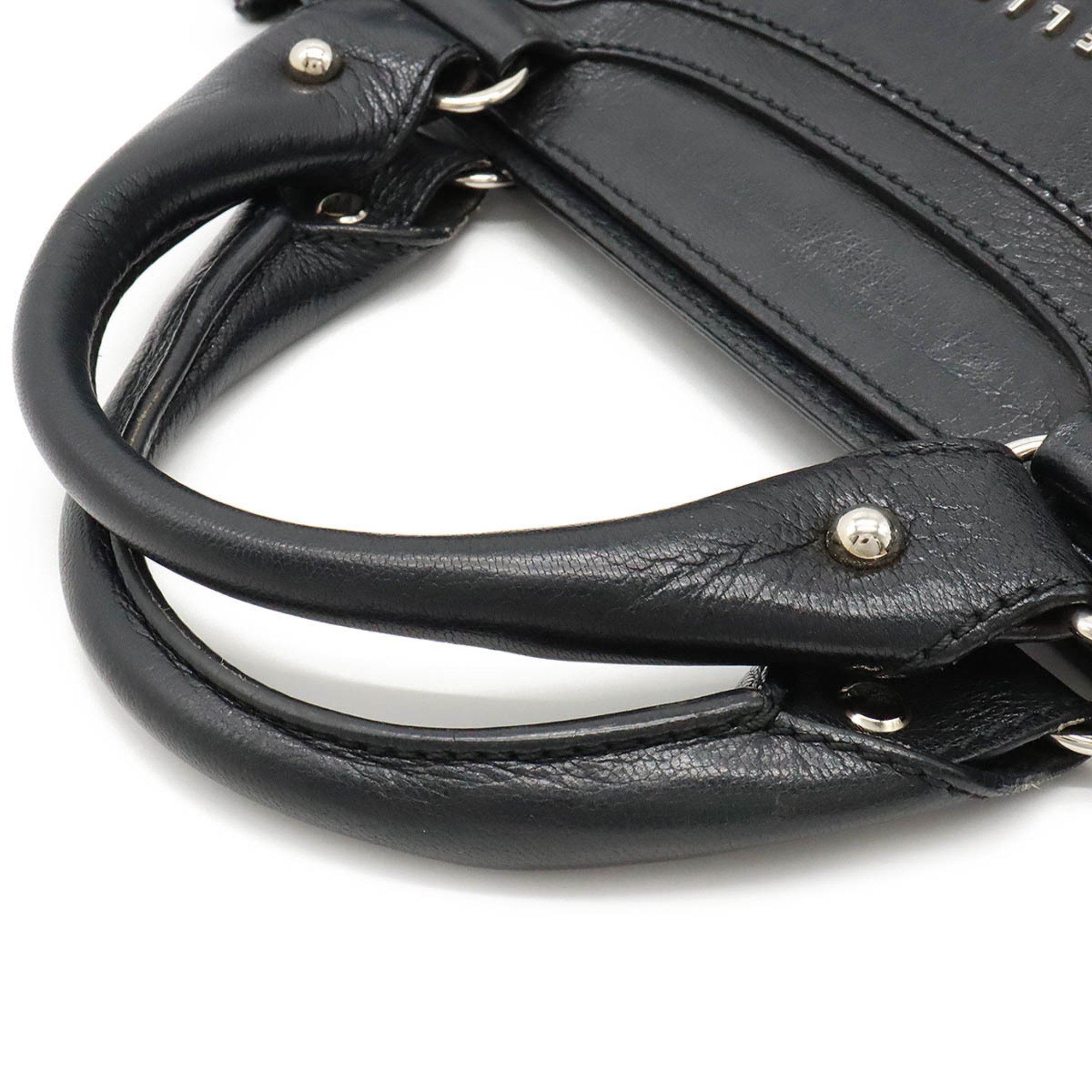 CELINE Boogie Bag Handbag Leather Black