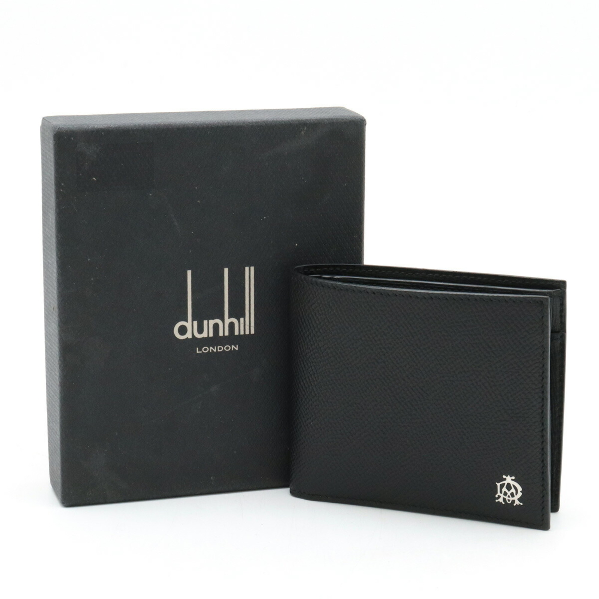 dunhill BOURDON bi-fold wallet, leather, black, L2X232A