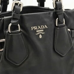 PRADA Prada Tote Bag Handbag Shoulder Leather NERO Black