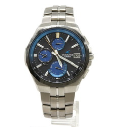 CASIO OCEANUS Manta Titanium Date Radio Solar Black Dial Men's Watch OCW-S5000