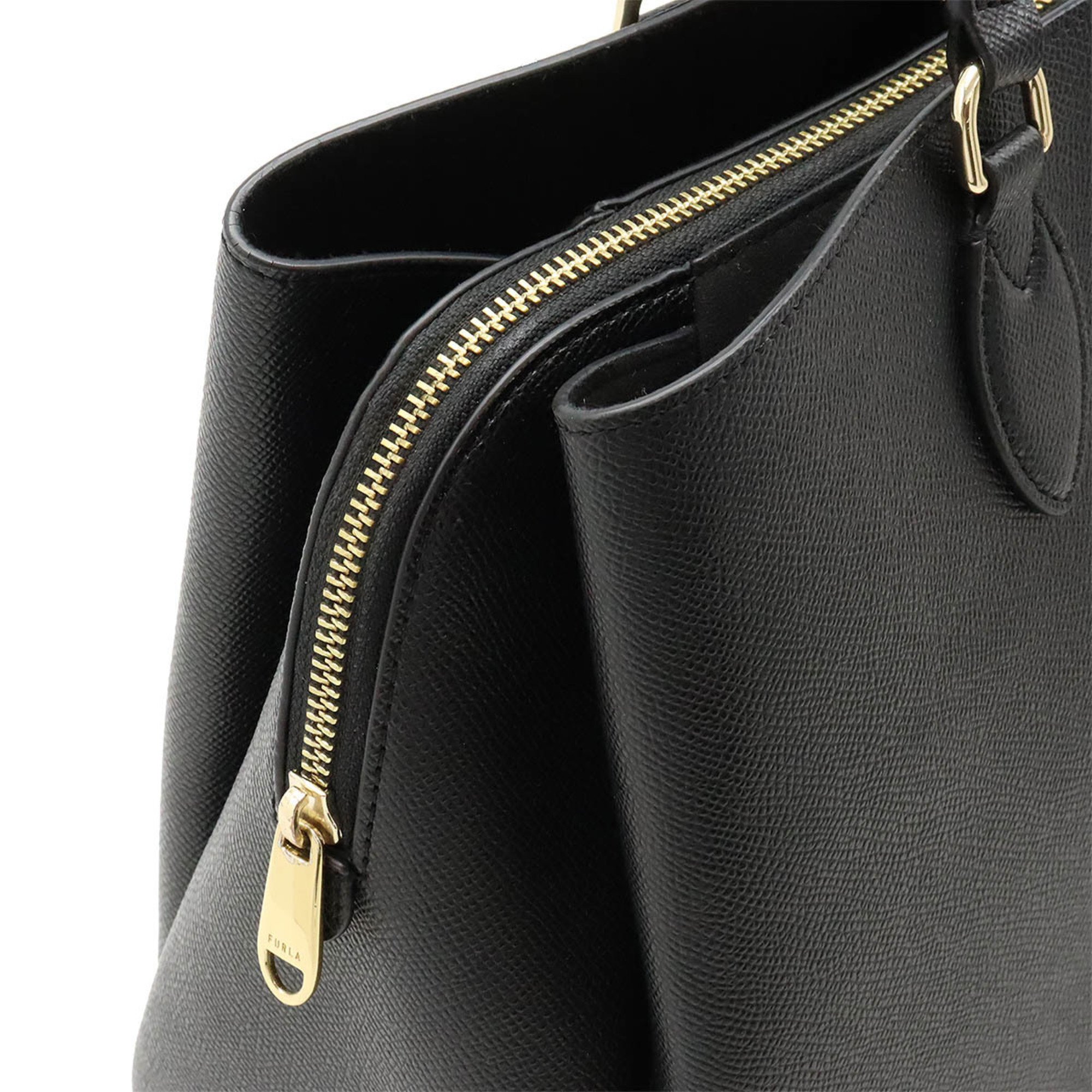 FURLA Tote bag leather black
