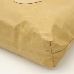 CHANEL Coco Mark Tote Bag Large Shoulder Eco Rubber Coated Beige