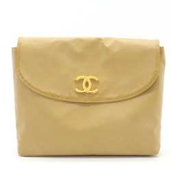 CHANEL Coco Mark Tote Bag Large Shoulder Eco Rubber Coated Beige