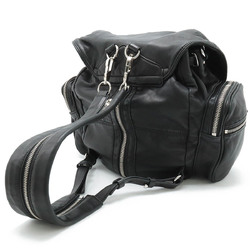 Alexander Wang MARTI Convertible Backpack 3WAY Lambskin Black 204045