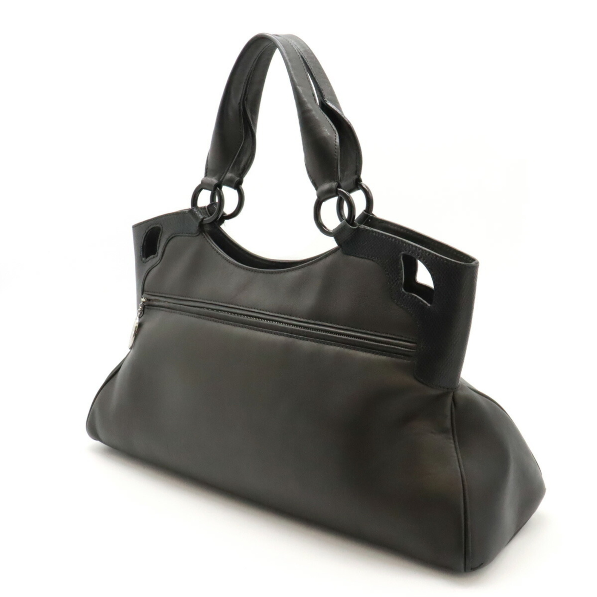 Cartier Marcello de handbag tote bag in embossed calf leather, black