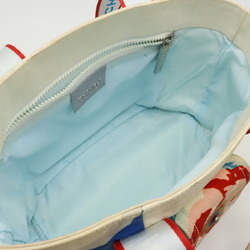 CHANEL Chanel Sport Line Surf High Summer Camellia Tote Bag Shoulder Canvas Light Blue Ivory Red