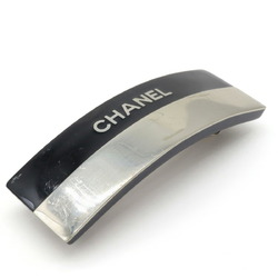 CHANEL Barrette Hair Clip Bicolor Black Silver Color 00A