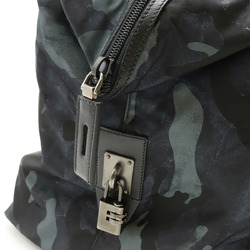 PRADA Prada Boston bag, travel camouflage pattern, nylon, BLEU, navy multicolor, VA0796