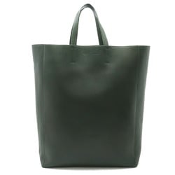 CELINE Horizontal Cabas Tote Bag Large Leather Dark Green