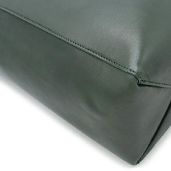 CELINE Horizontal Cabas Tote Bag Large Leather Dark Green