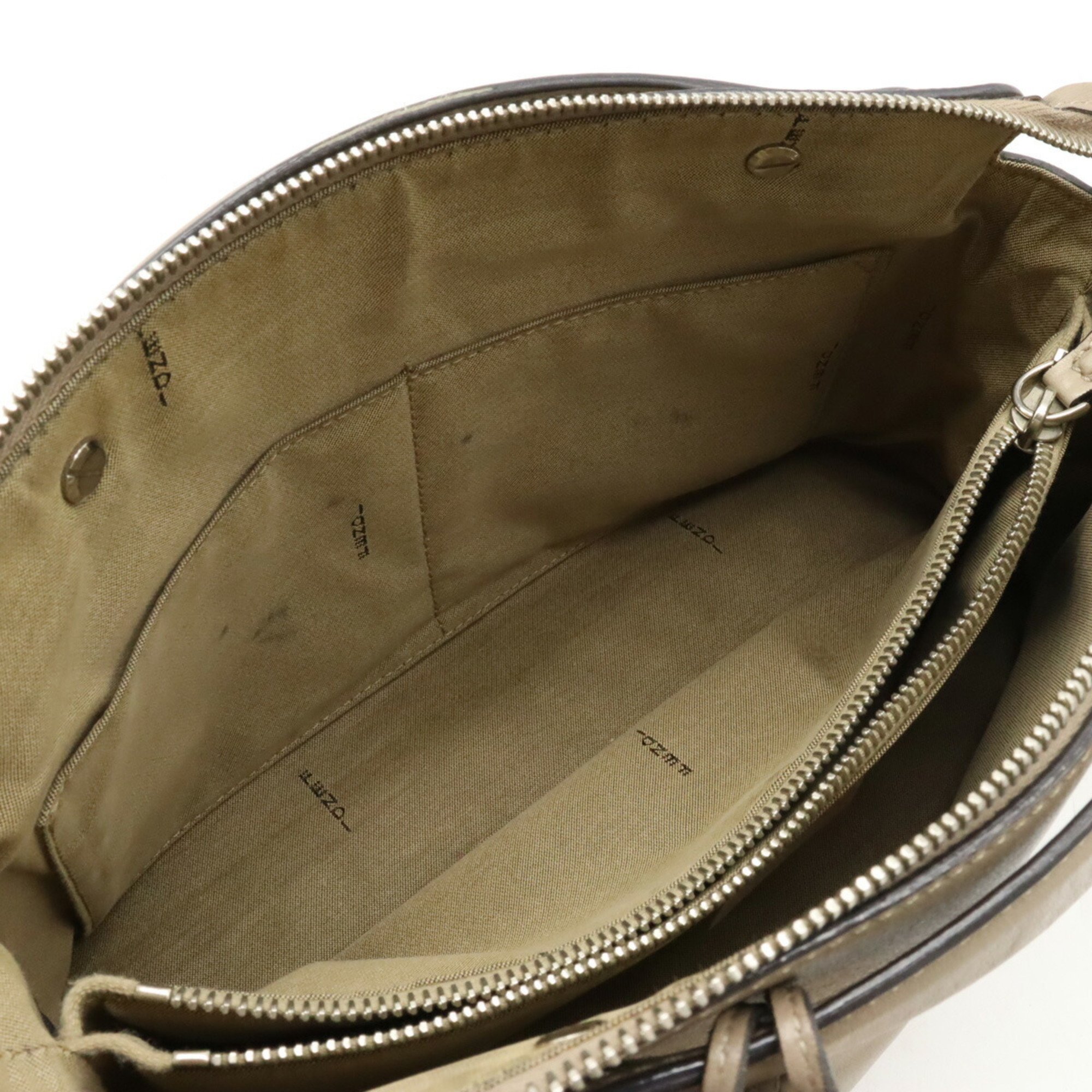 FENDI BY THE WAY Medium Handbag Shoulder Bag Leather Greige 8BL124