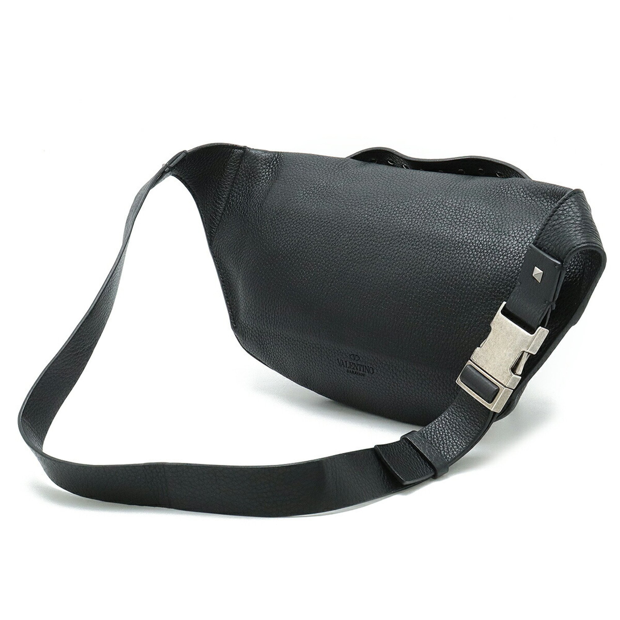 VALENTINO GARAVANI Valentino Garavani Body bag Belt Waist pouch Leather Studs Black