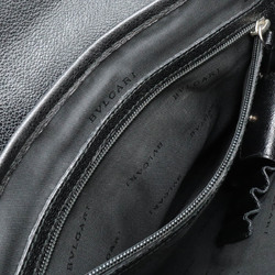 BVLGARI Bulgari Millerige Shoulder Bag PVC Leather Black 29751