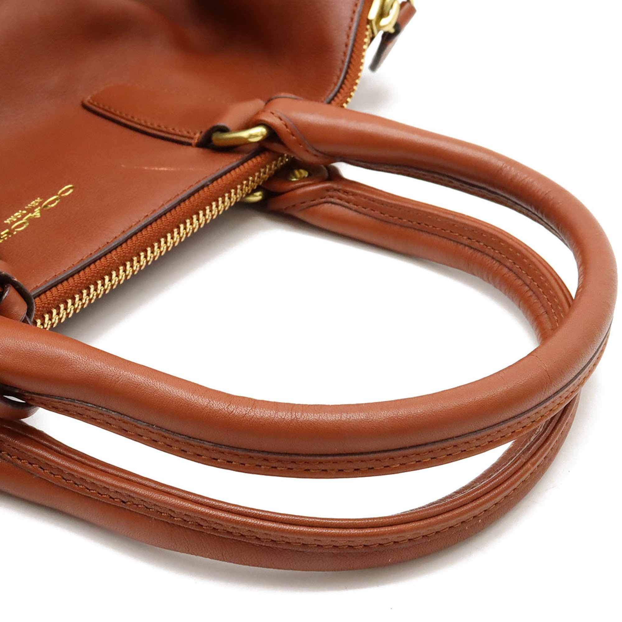 COACH Legacy Leather Molly Satchel Handbag Shoulder Bag Brown 21132