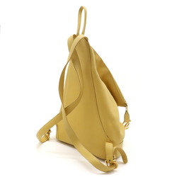 LOEWE Anton Backpack Rucksack Shoulder Bag Leather Yellow