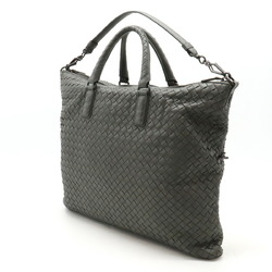 BOTTEGA VENETA Bottega Veneta Intrecciato Convertible Shoulder Bag Gray 354216