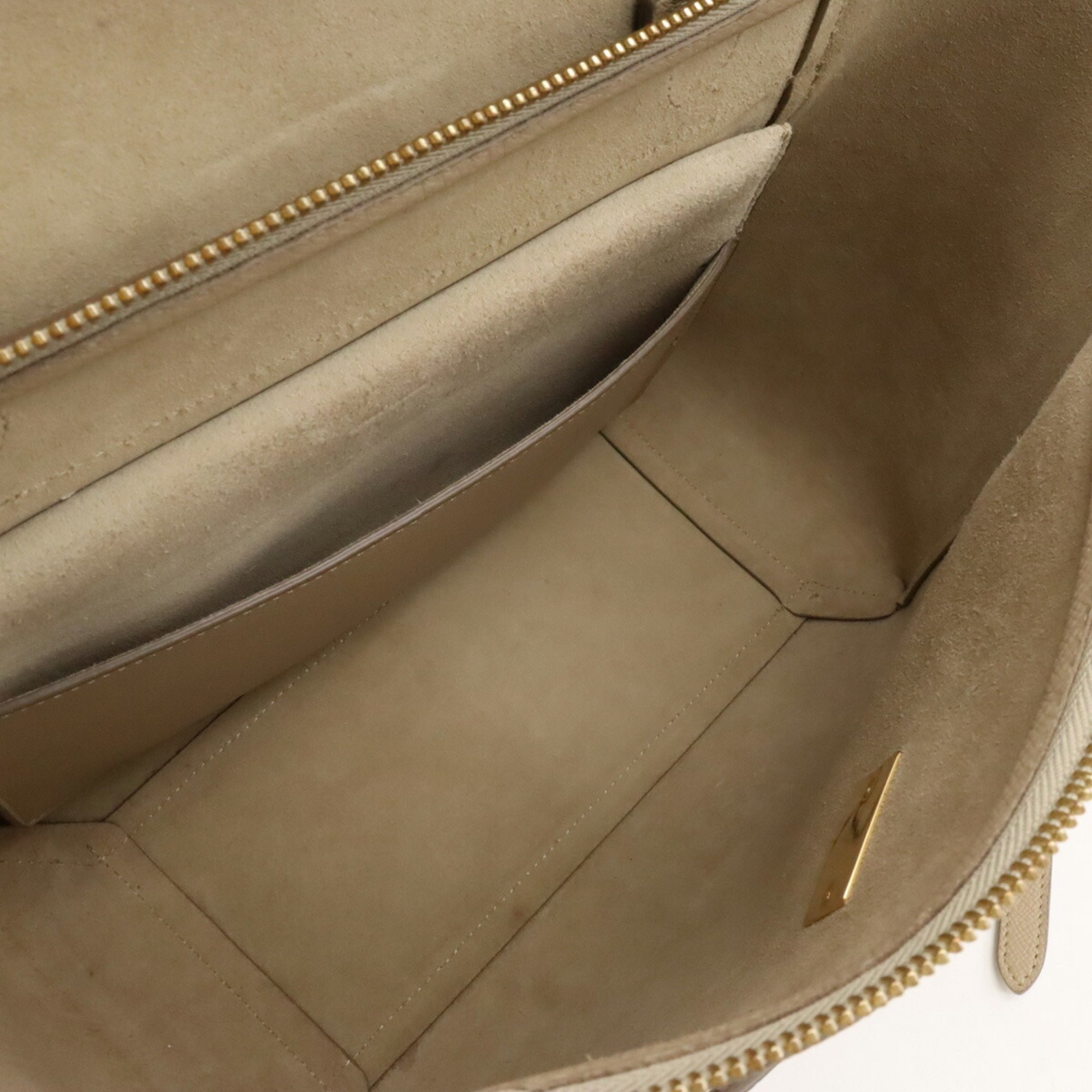 CELINE Micro Belt Bag Handbag Shoulder Leather Beige 180153