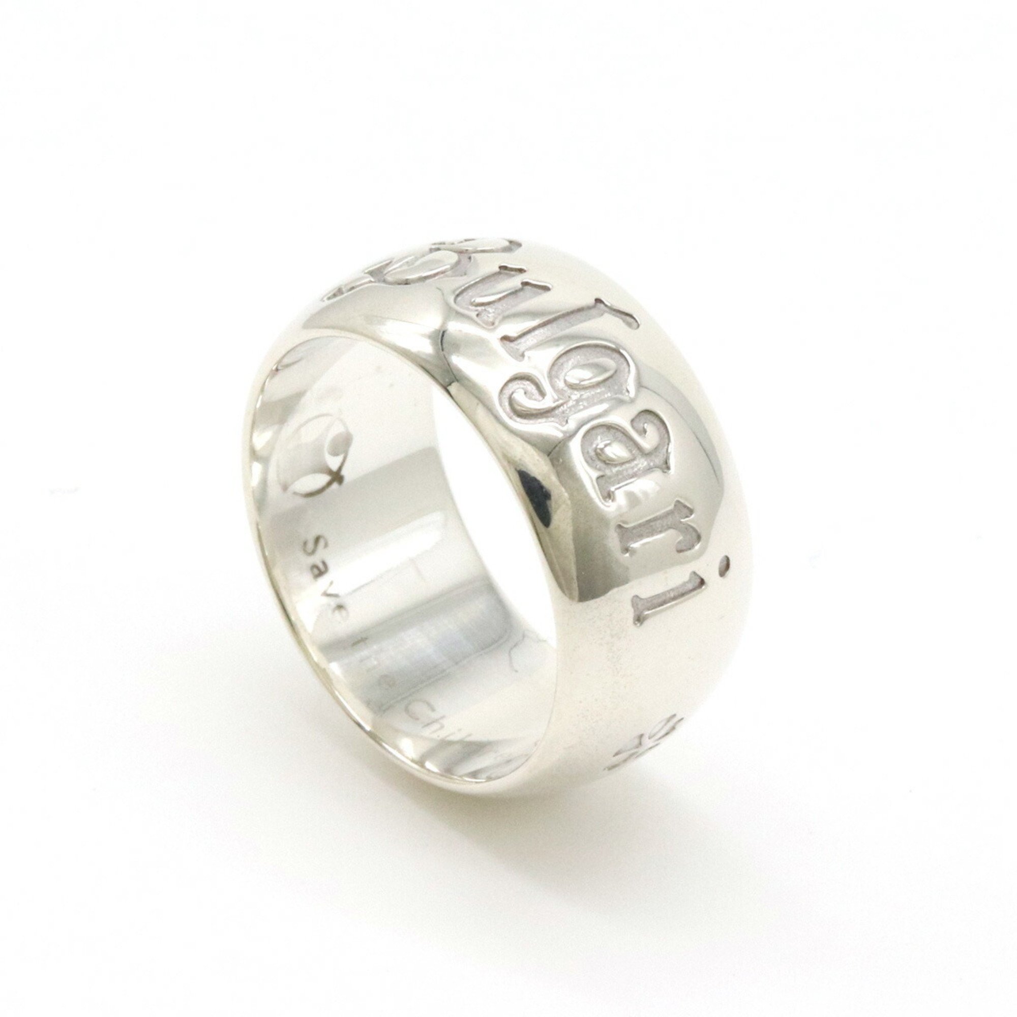 BVLGARI Save the Children Sotirio Ring Charity SV925 Silver #55 Japanese Size Approx. 16