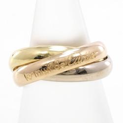 Cartier Trinity K18YGWGPG Ring Total weight approx. 7.9g