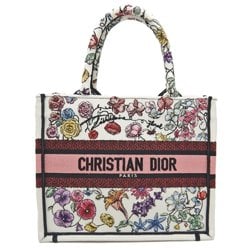 Christian Dior Book Tote S M12862RIWM932 bag Flower Canvas White Pink 251836 ☆