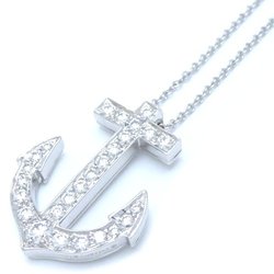 TIFFANY&Co. Tiffany Anchor Necklace Diamond Motif Pt950 Platinum 292022