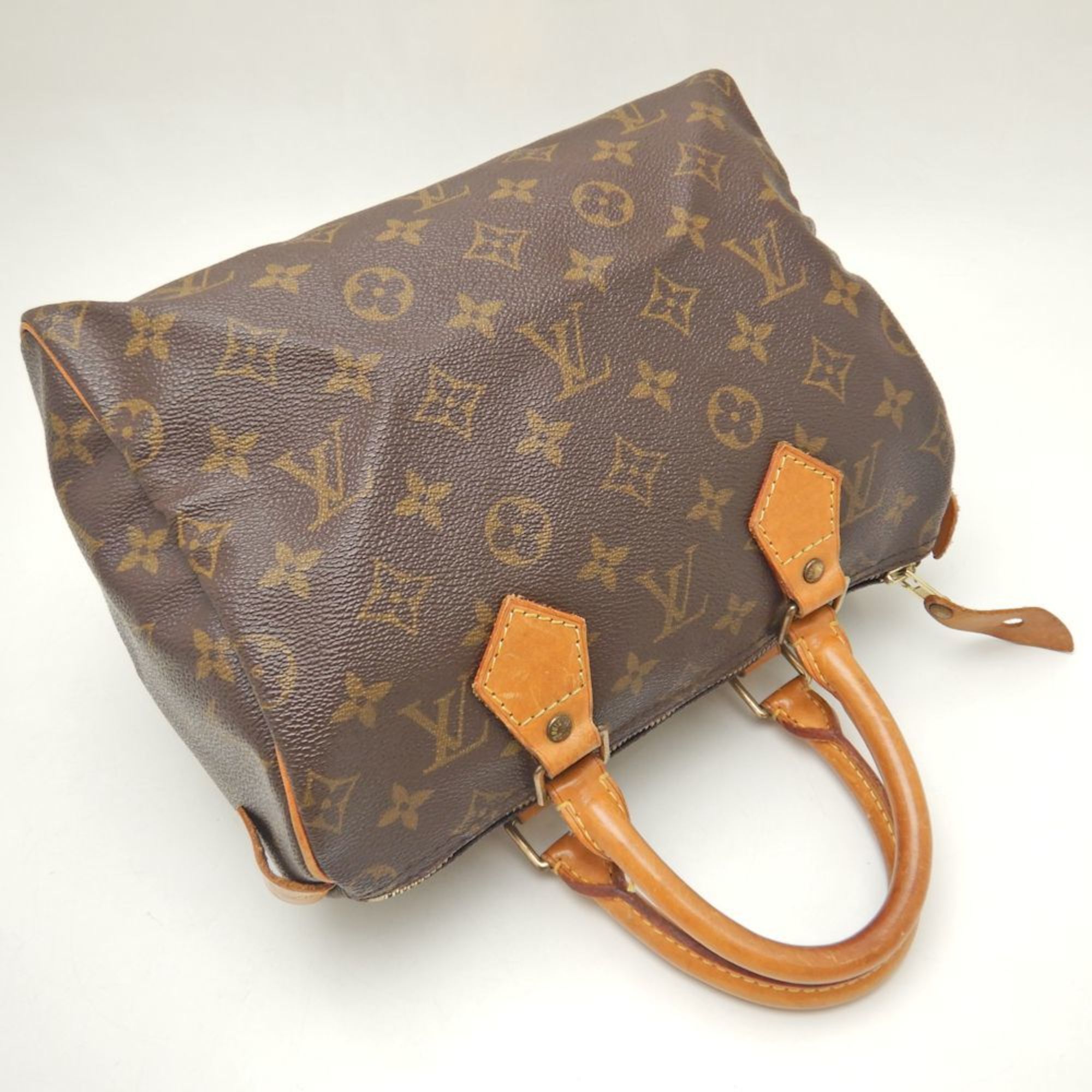 LOUIS VUITTON Louis Vuitton Monogram Speedy 25 M41528 Handbag Brown 251842