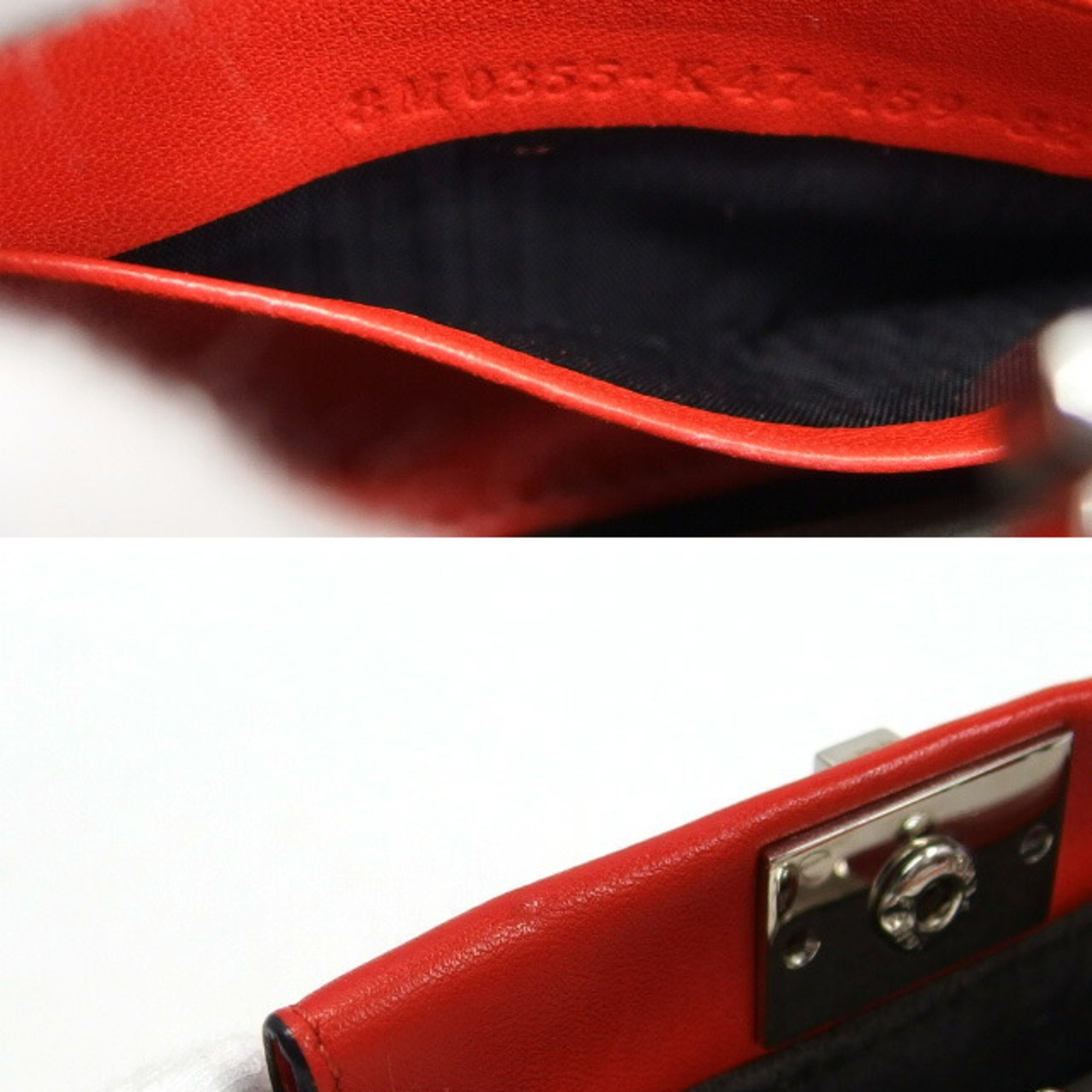 Fendi Micro Peekaboo Shoulder Bag Vermilion