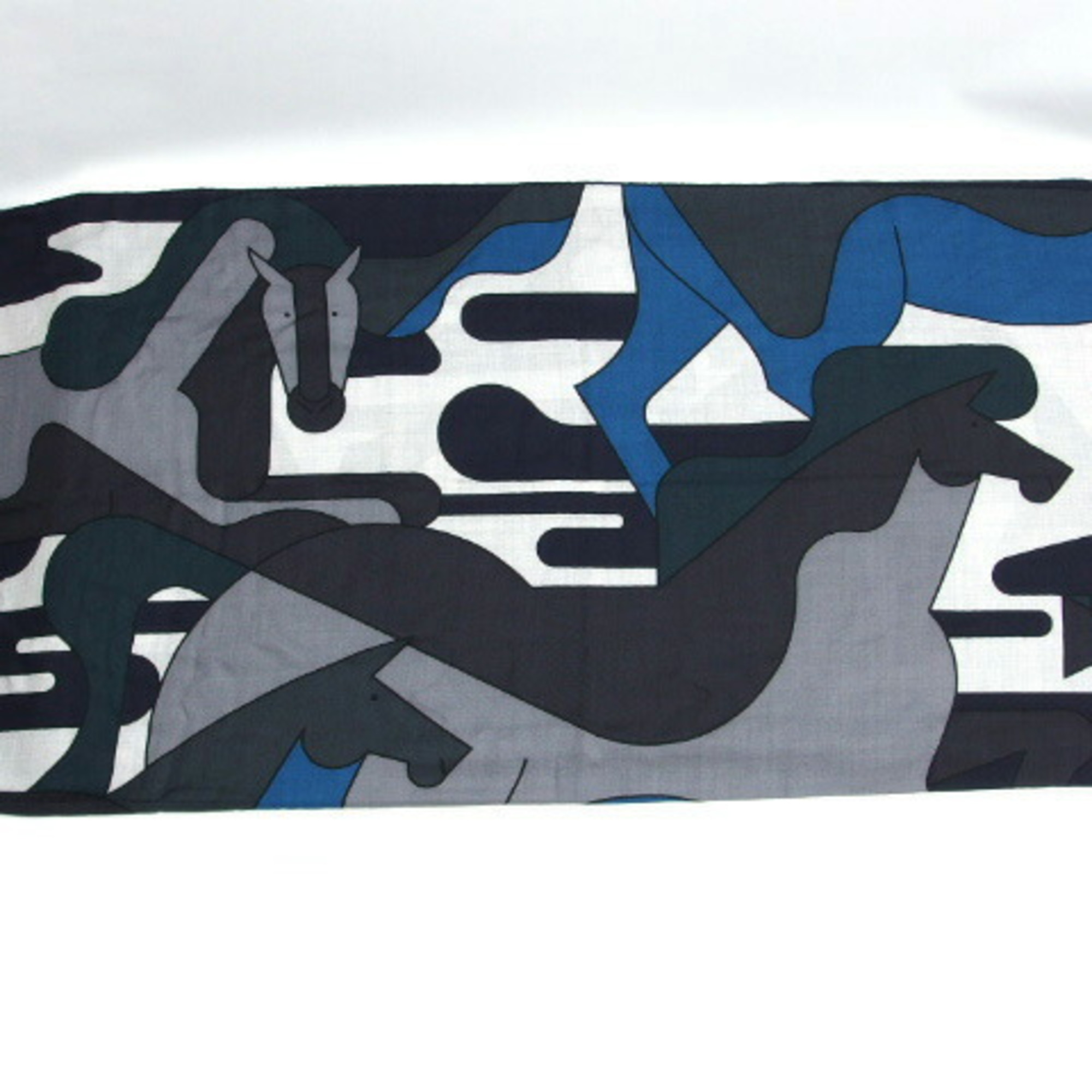 Hermes Carre 140 Large Stole Horse Pattern Scarf