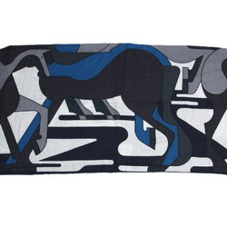 Hermes Carre 140 Large Stole Horse Pattern Scarf