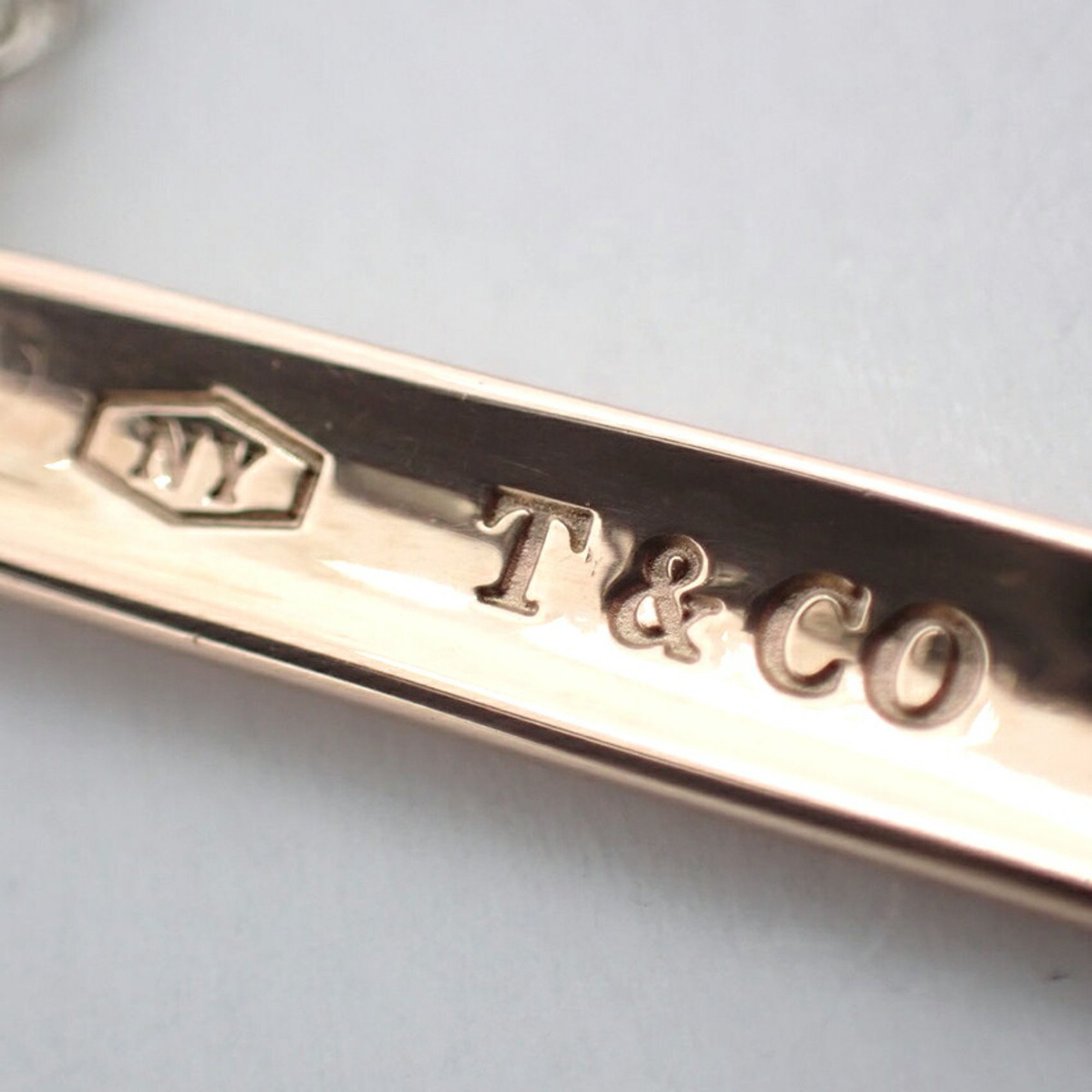 TIFFANY Tiffany Metal 1837 Bar Pendant Necklace