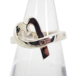 TIFFANY 925 Diamond 1pc Loving Heart Ring Size 10