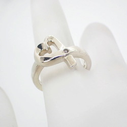 TIFFANY 925 Diamond 1pc Loving Heart Ring Size 10