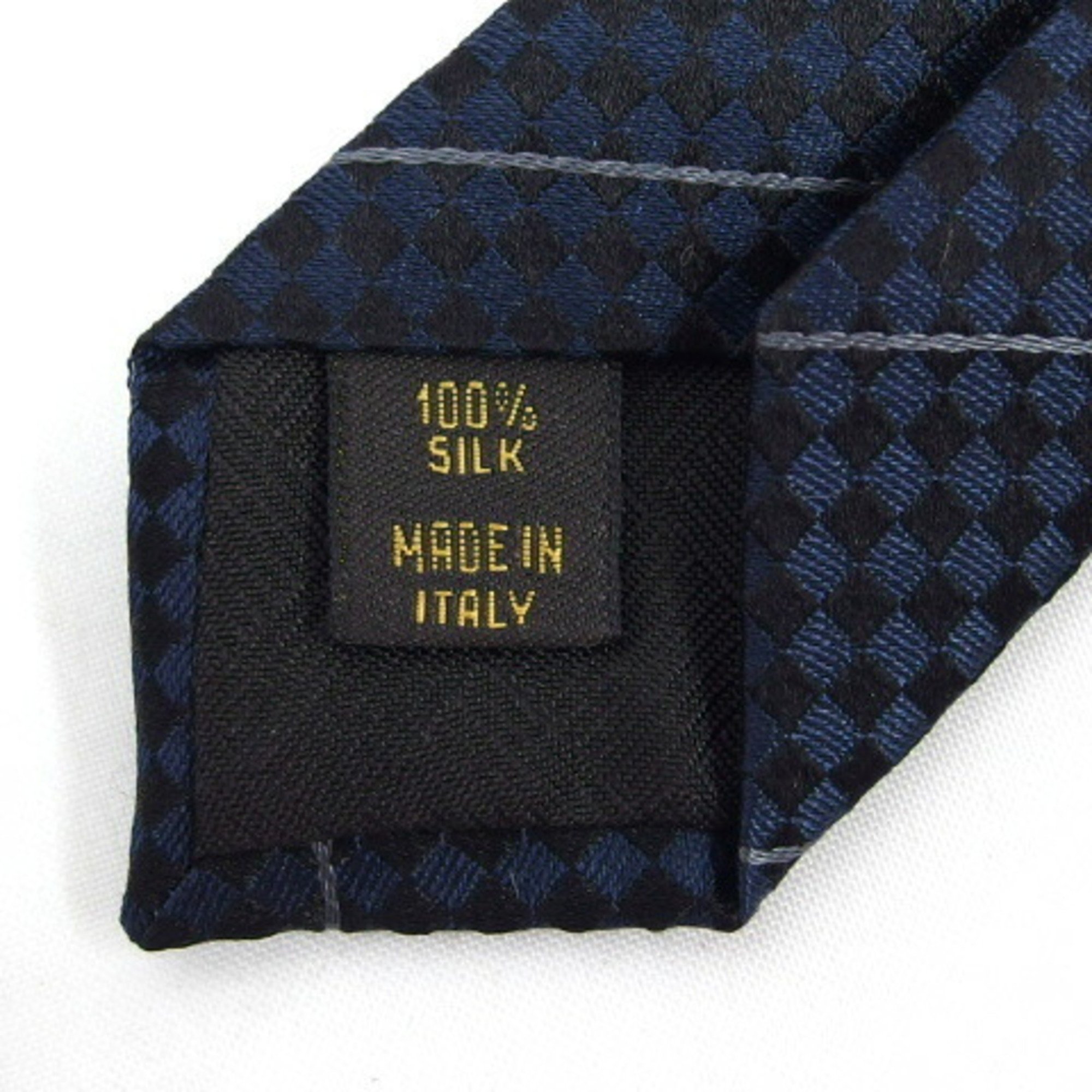 Louis Vuitton Cravate Ek Damier Check Silk Tie