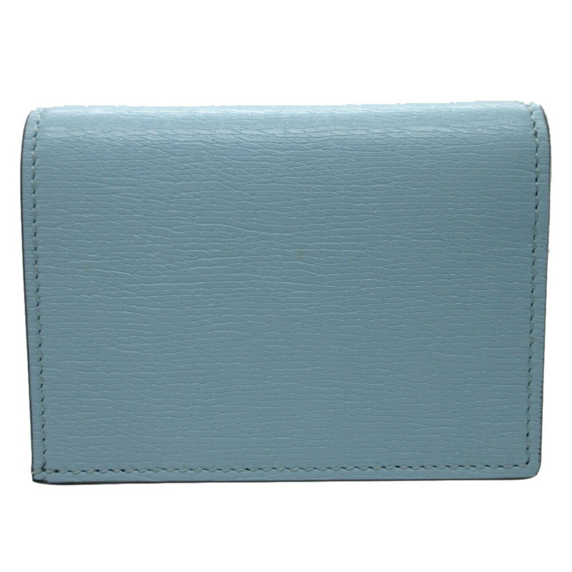 Gucci Bananya Banana Rainbow & Star 701009 Bi-fold wallet Leather Blue Light blue 0121GUCCI