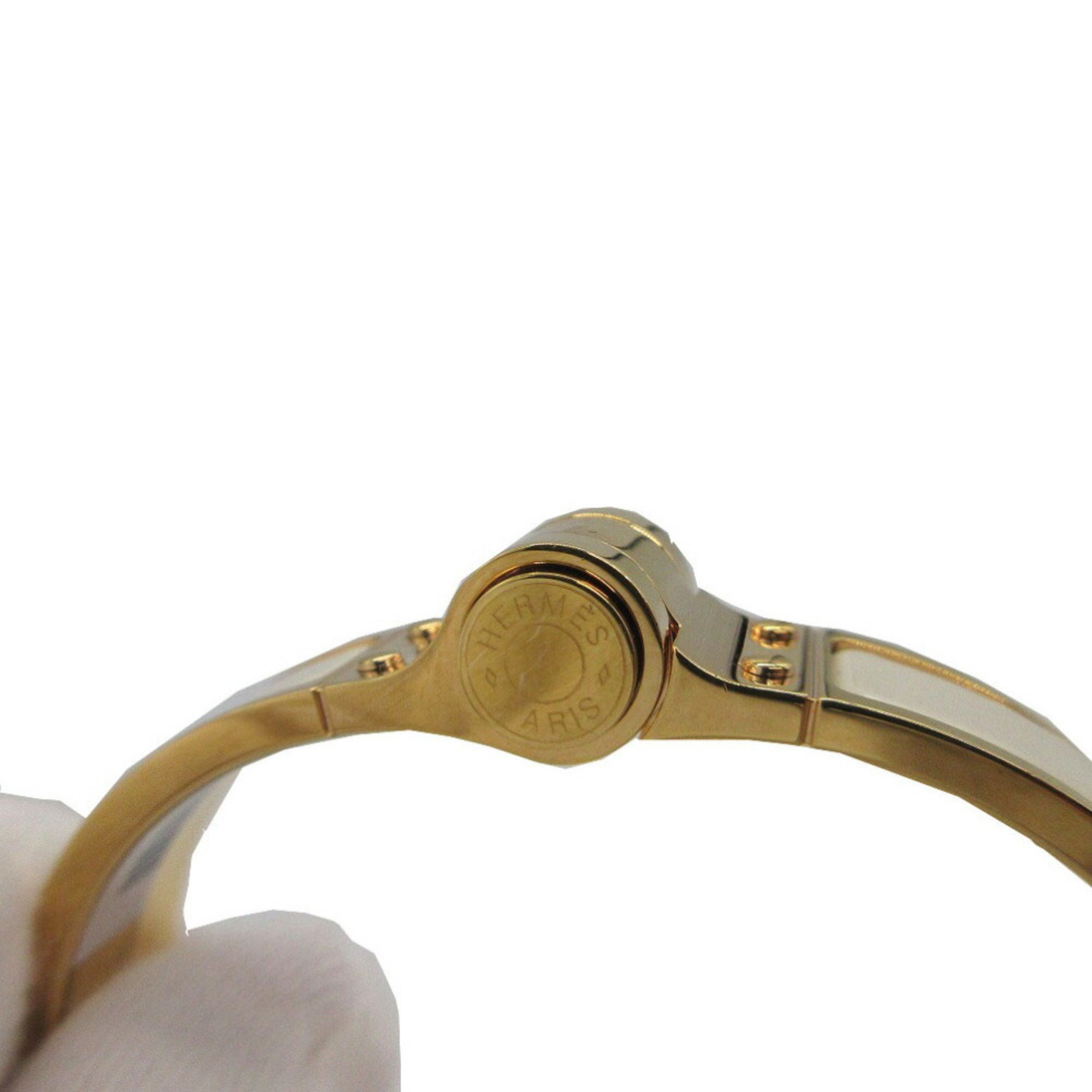 Hermes Charnier Bracelet Metal Gold/Ivory Gold/White 0132HERMES