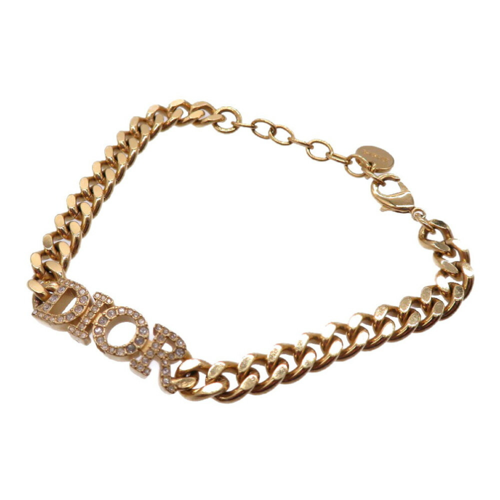 Christian Dior Dior Revolution Bracelet Crystal Gold Tone Metal 0089Dior