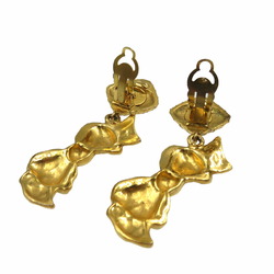 Chanel Ribbon Metal Gold Earrings 0206CHANEL